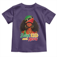 Saint Kitts and Nevis Princess Toddler T Shirt Melanin Afro Girl Heritage Gift for Black Girls