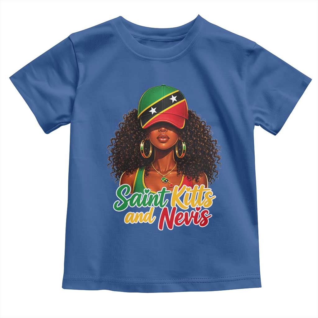 Saint Kitts and Nevis Princess Toddler T Shirt Melanin Afro Girl Heritage Gift for Black Girls