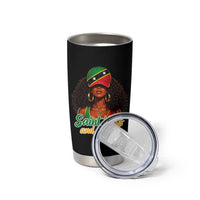 Saint Kitts and Nevis Princess Tumbler Cup Melanin Afro Girl Heritage Gift for Black Girls
