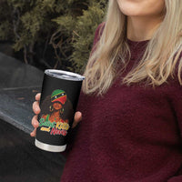 Saint Kitts and Nevis Princess Tumbler Cup Melanin Afro Girl Heritage Gift for Black Girls