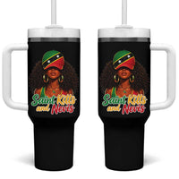 Saint Kitts and Nevis Princess Tumbler With Handle Melanin Afro Girl Heritage Gift for Black Girls
