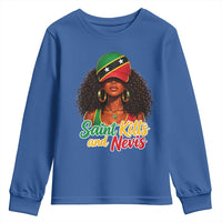 Saint Kitts and Nevis Princess Youth Sweatshirt Melanin Afro Girl Heritage Gift for Black Girls