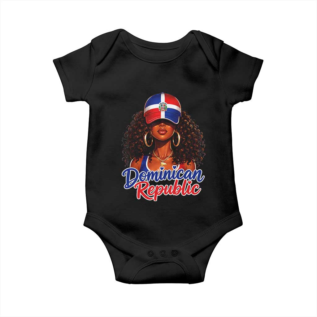 Dominican Republic Princess Baby Onesie Melanin Afro Girl Heritage Gift for Black Girls