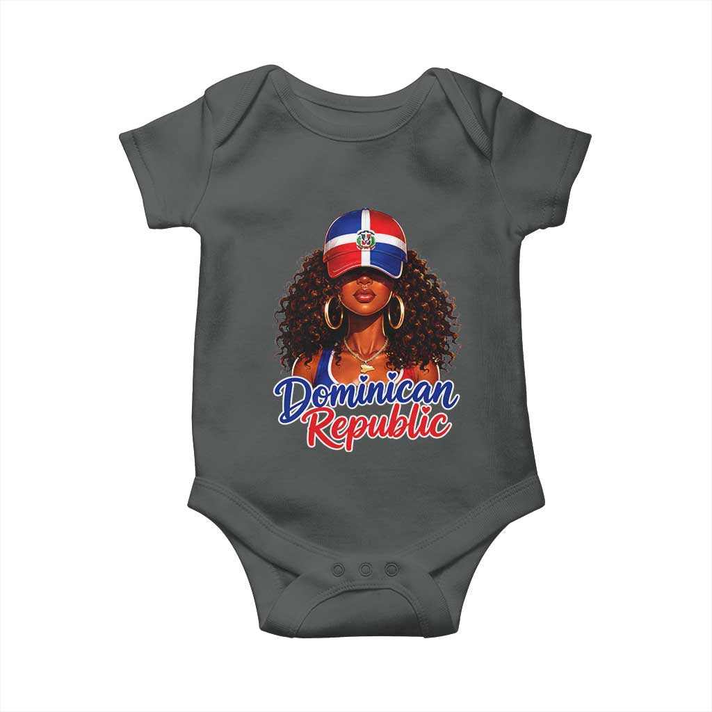 Dominican Republic Princess Baby Onesie Melanin Afro Girl Heritage Gift for Black Girls