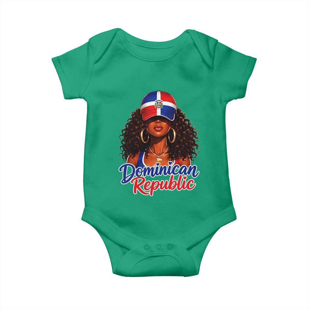 Dominican Republic Princess Baby Onesie Melanin Afro Girl Heritage Gift for Black Girls