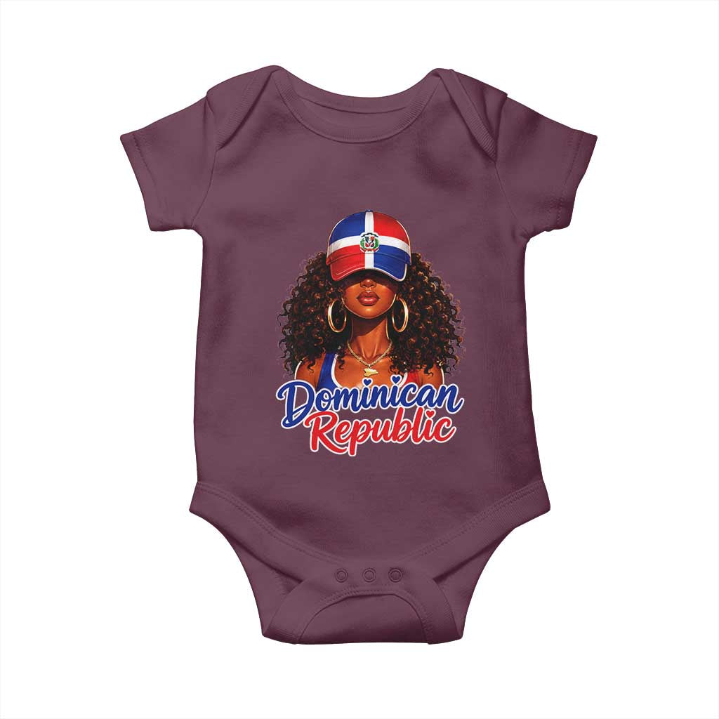 Dominican Republic Princess Baby Onesie Melanin Afro Girl Heritage Gift for Black Girls