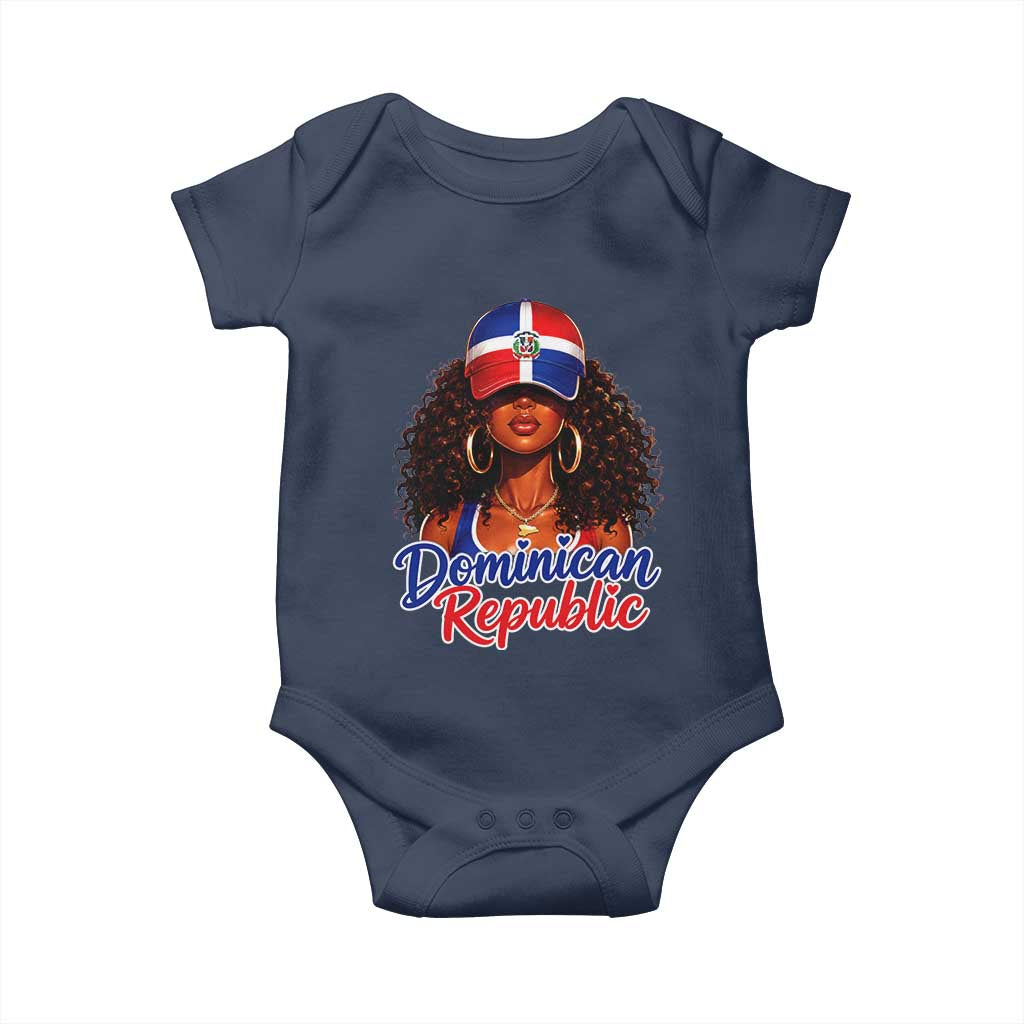 Dominican Republic Princess Baby Onesie Melanin Afro Girl Heritage Gift for Black Girls