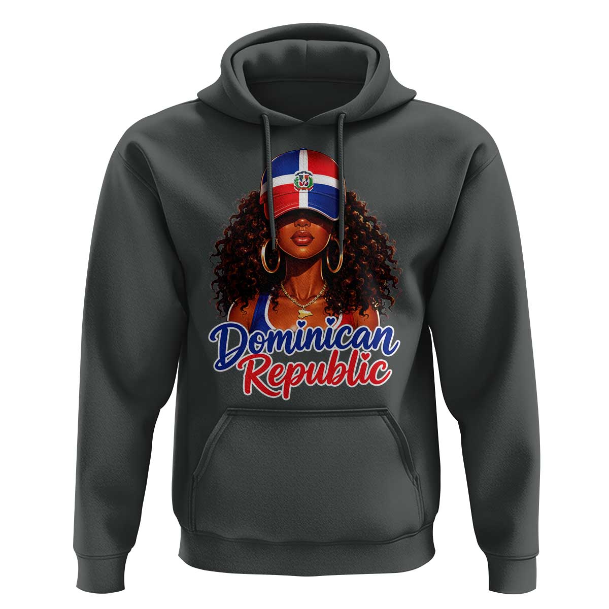 Dominican Republic Princess Hoodie Melanin Afro Girl Heritage Gift for Black Girls