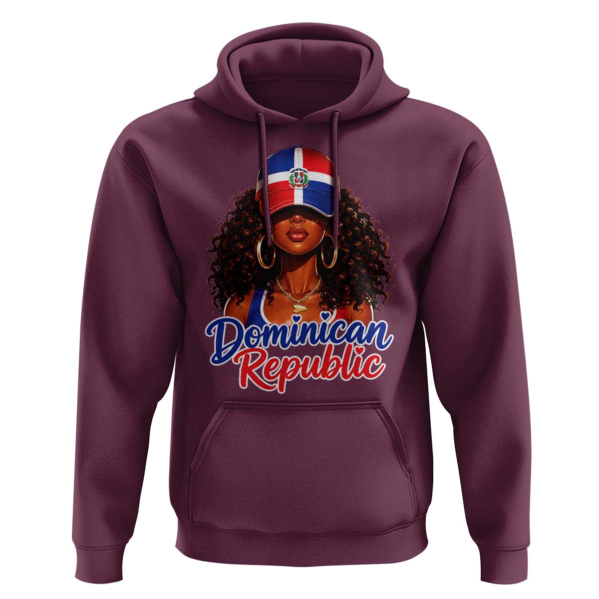 Dominican Republic Princess Hoodie Melanin Afro Girl Heritage Gift for Black Girls