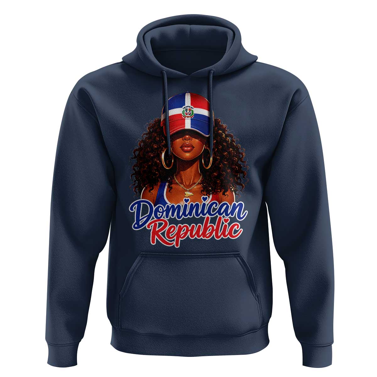 Dominican Republic Princess Hoodie Melanin Afro Girl Heritage Gift for Black Girls