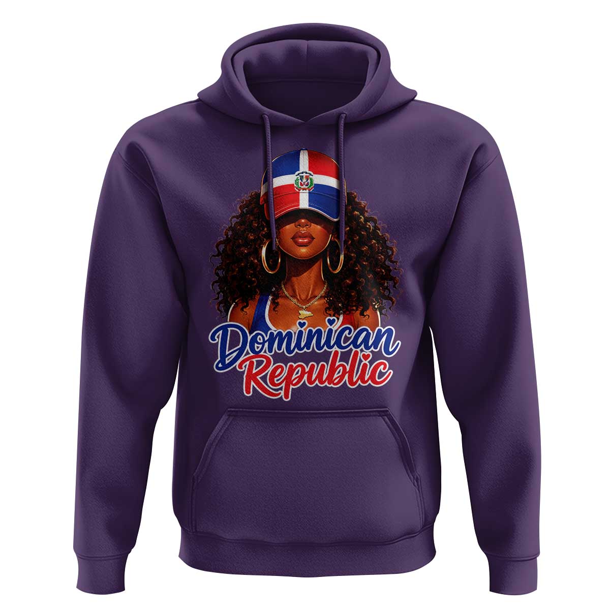 Dominican Republic Princess Hoodie Melanin Afro Girl Heritage Gift for Black Girls