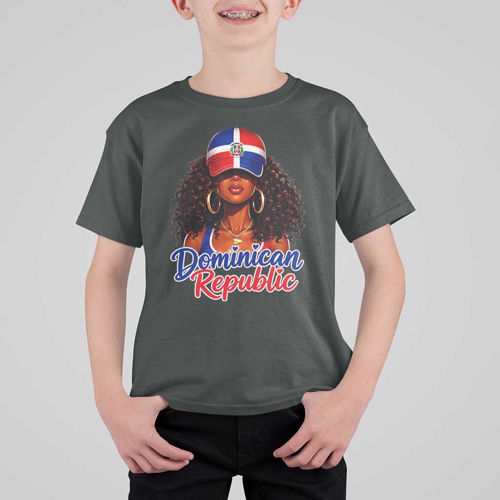 Dominican Republic Princess T Shirt For Kid Melanin Afro Girl Heritage Gift for Black Girls