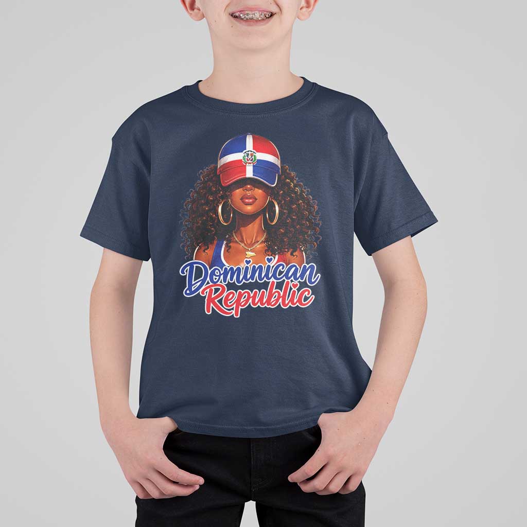Dominican Republic Princess T Shirt For Kid Melanin Afro Girl Heritage Gift for Black Girls