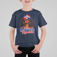 Dominican Republic Princess T Shirt For Kid Melanin Afro Girl Heritage Gift for Black Girls
