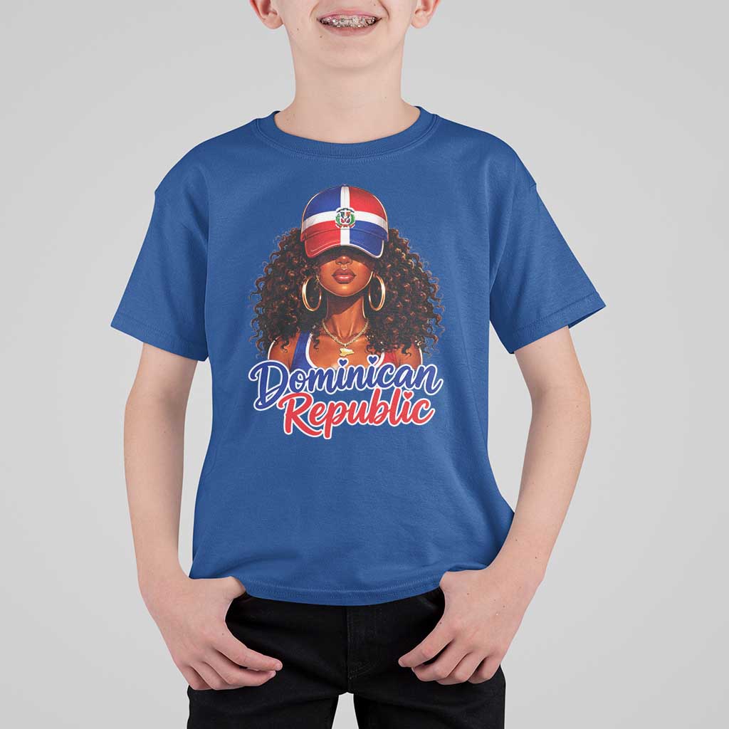 Dominican Republic Princess T Shirt For Kid Melanin Afro Girl Heritage Gift for Black Girls