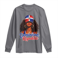 Dominican Republic Princess Long Sleeve Shirt Melanin Afro Girl Heritage Gift for Black Girls