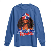 Dominican Republic Princess Long Sleeve Shirt Melanin Afro Girl Heritage Gift for Black Girls