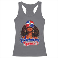 Dominican Republic Princess Racerback Tank Top Melanin Afro Girl Heritage Gift for Black Girls