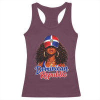 Dominican Republic Princess Racerback Tank Top Melanin Afro Girl Heritage Gift for Black Girls