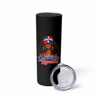 Dominican Republic Princess Skinny Tumbler Melanin Afro Girl Heritage Gift for Black Girls