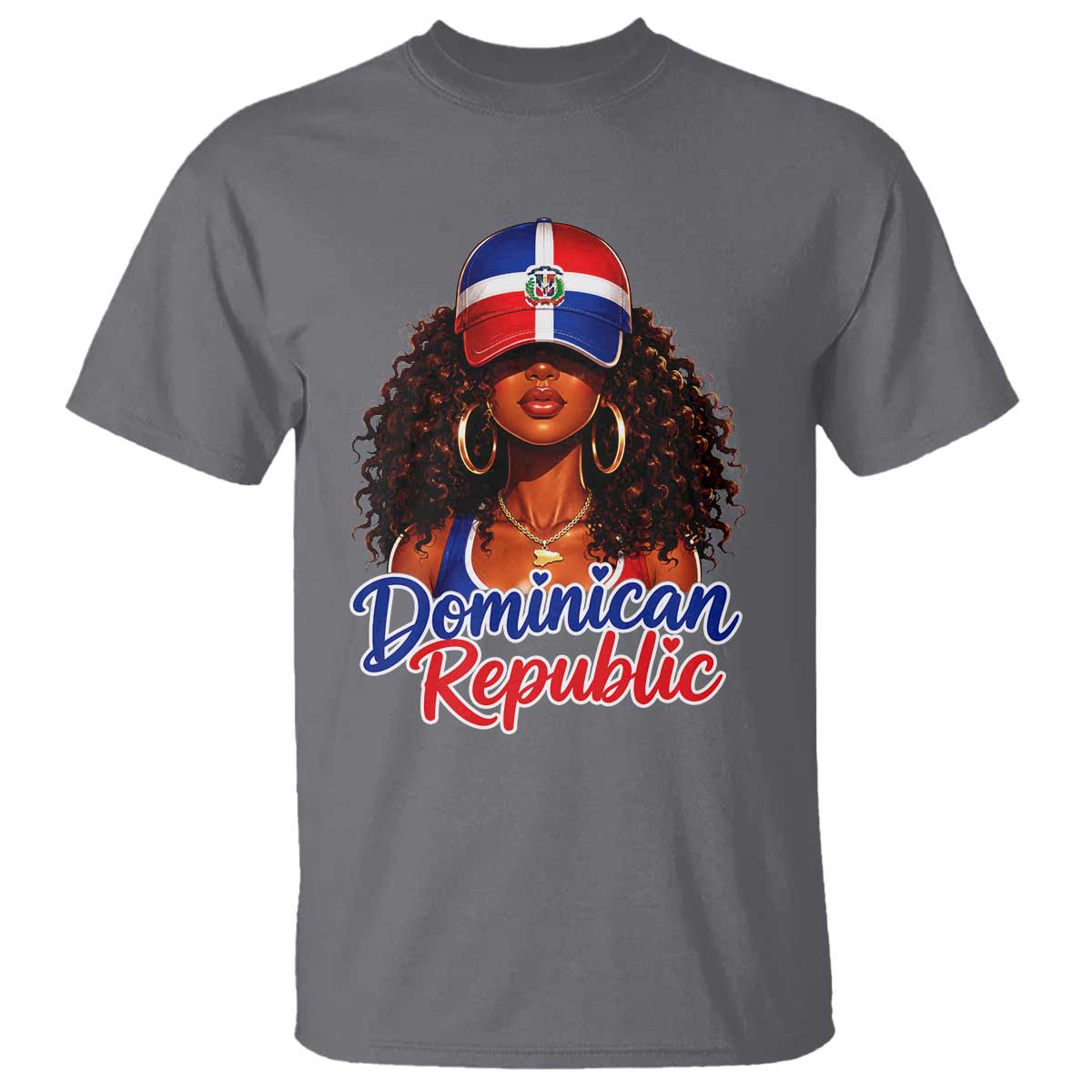 Dominican Republic Princess T Shirt Melanin Afro Girl Heritage Gift for Black Girls