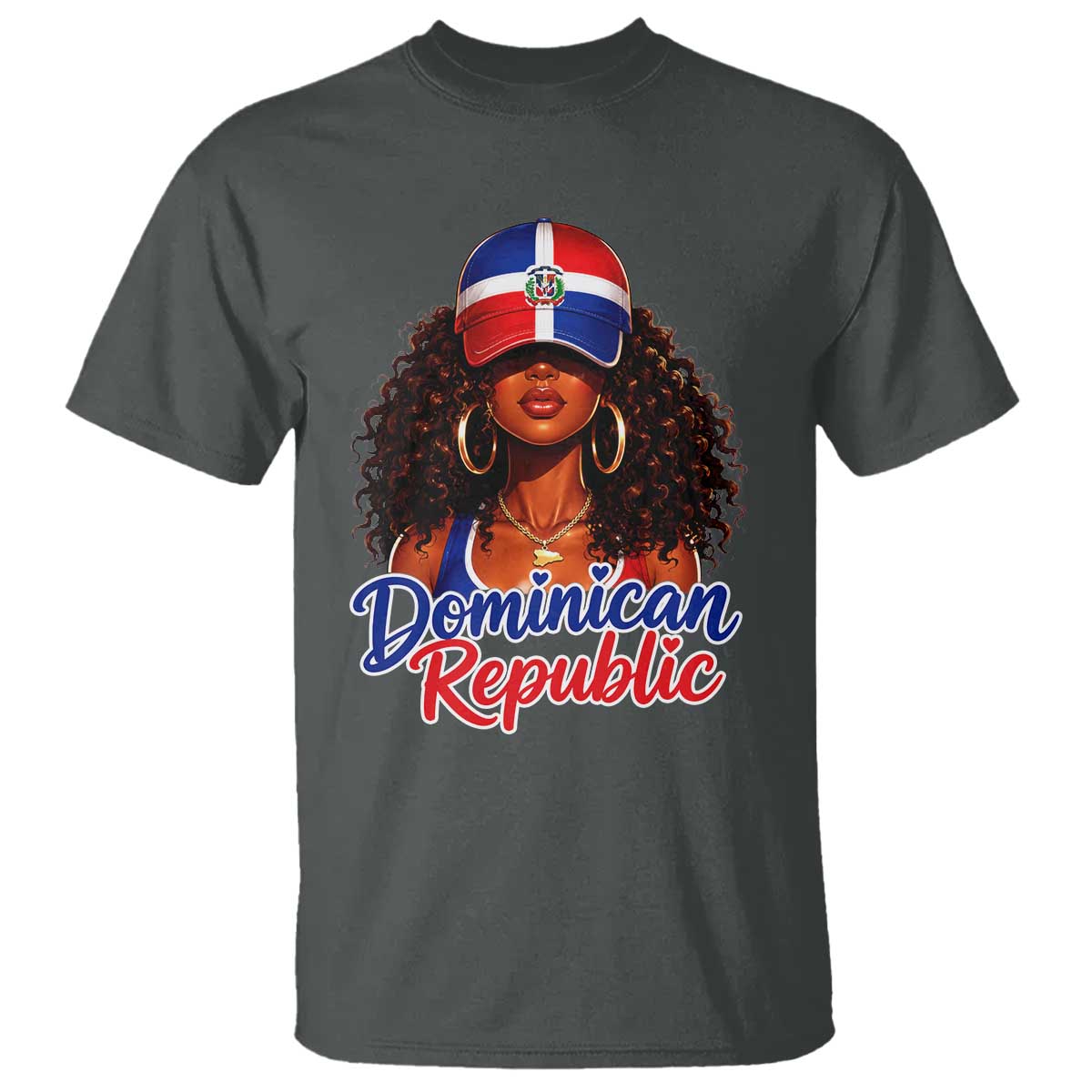 Dominican Republic Princess T Shirt Melanin Afro Girl Heritage Gift for Black Girls