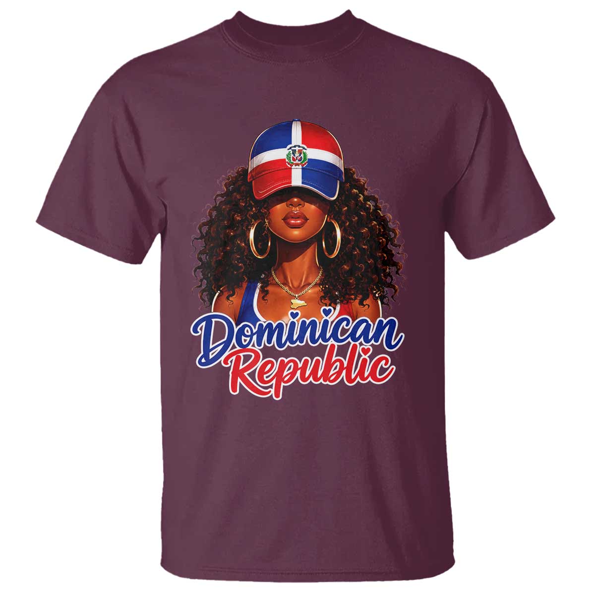Dominican Republic Princess T Shirt Melanin Afro Girl Heritage Gift for Black Girls