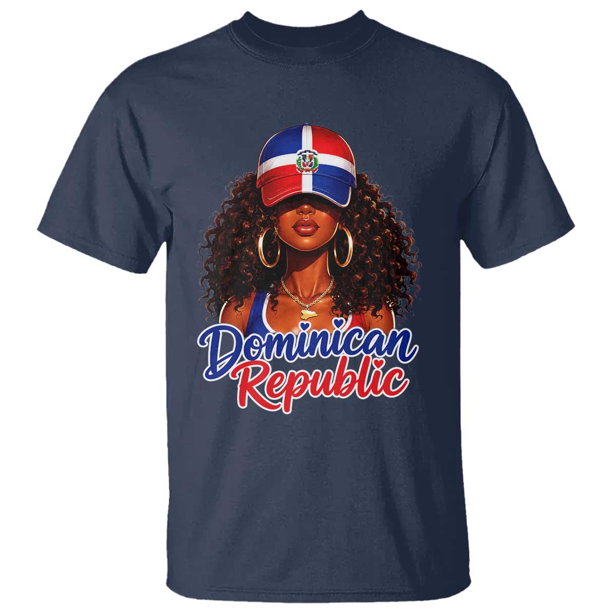 Dominican Republic Princess T Shirt Melanin Afro Girl Heritage Gift for Black Girls