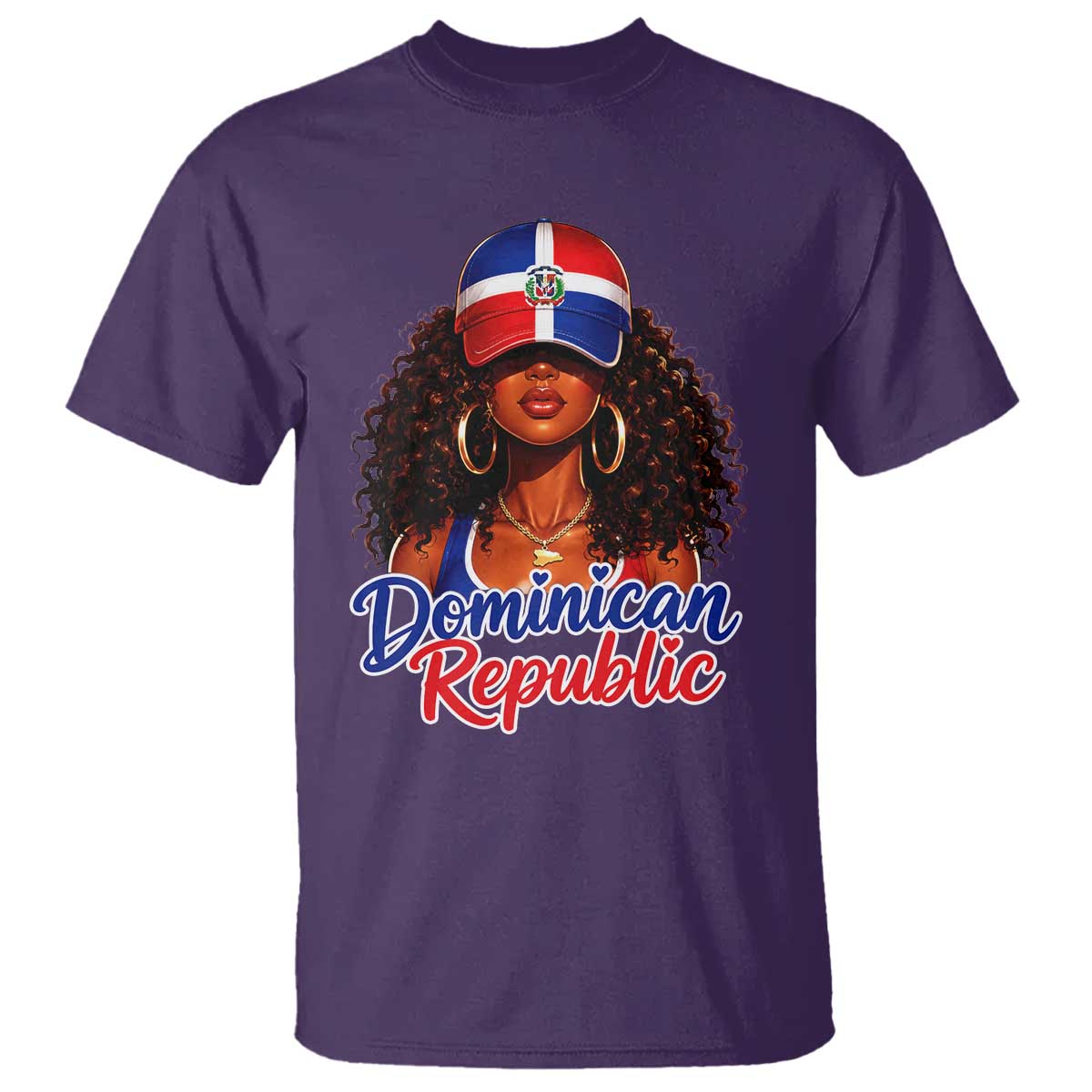 Dominican Republic Princess T Shirt Melanin Afro Girl Heritage Gift for Black Girls