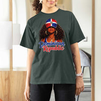 Dominican Republic Princess T Shirt For Women Melanin Afro Girl Heritage Gift for Black Girls