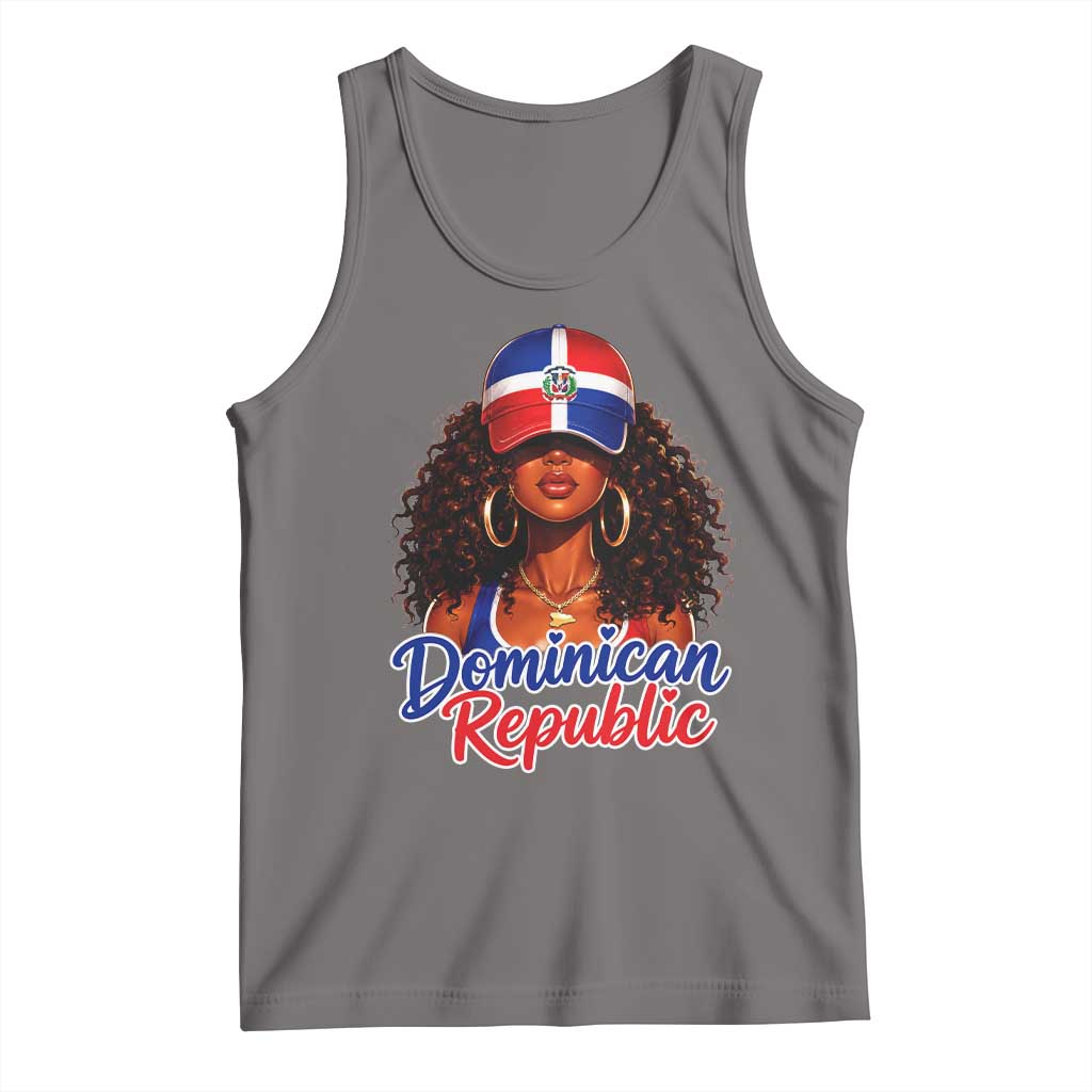 Dominican Republic Princess Tank Top Melanin Afro Girl Heritage Gift for Black Girls