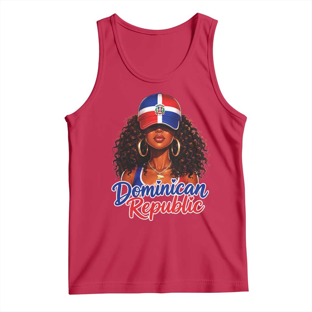 Dominican Republic Princess Tank Top Melanin Afro Girl Heritage Gift for Black Girls