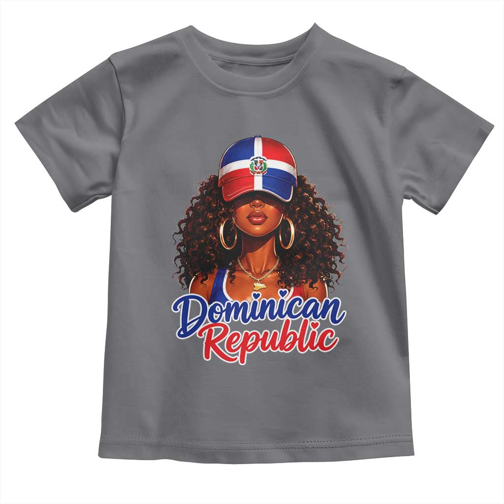 Dominican Republic Princess Toddler T Shirt Melanin Afro Girl Heritage Gift for Black Girls