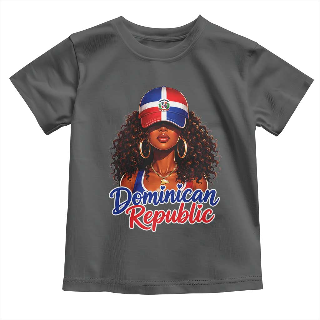 Dominican Republic Princess Toddler T Shirt Melanin Afro Girl Heritage Gift for Black Girls