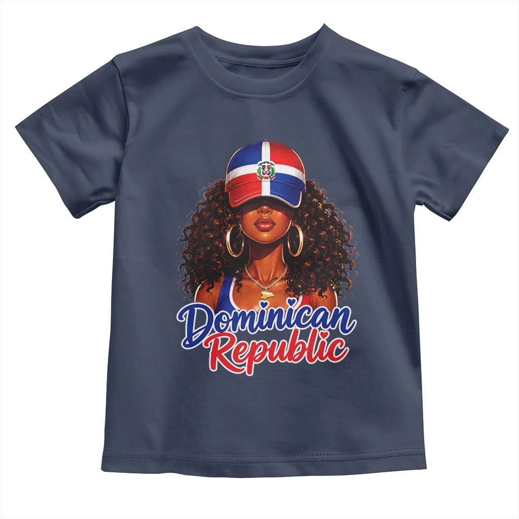 Dominican Republic Princess Toddler T Shirt Melanin Afro Girl Heritage Gift for Black Girls