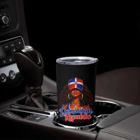 Dominican Republic Princess Tumbler Cup Melanin Afro Girl Heritage Gift for Black Girls