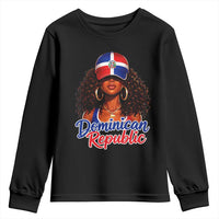 Dominican Republic Princess Youth Sweatshirt Melanin Afro Girl Heritage Gift for Black Girls
