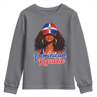 Dominican Republic Princess Youth Sweatshirt Melanin Afro Girl Heritage Gift for Black Girls
