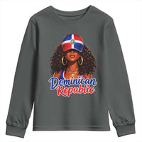 Dominican Republic Princess Youth Sweatshirt Melanin Afro Girl Heritage Gift for Black Girls