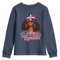 Dominican Republic Princess Youth Sweatshirt Melanin Afro Girl Heritage Gift for Black Girls
