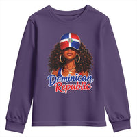 Dominican Republic Princess Youth Sweatshirt Melanin Afro Girl Heritage Gift for Black Girls