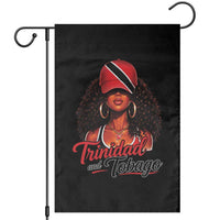 Trinidad and Tobago Afro Girl Garden Flag Trini Black Queen Caribbean Pride Heritage Gift