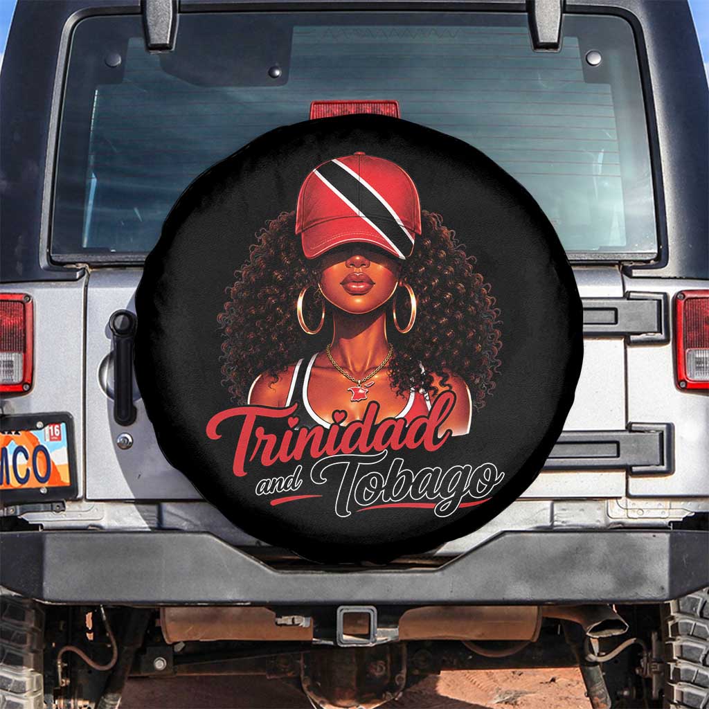 Trinidad and Tobago Afro Girl Spare Tire Cover Trini Black Queen Caribbean Pride Heritage Gift