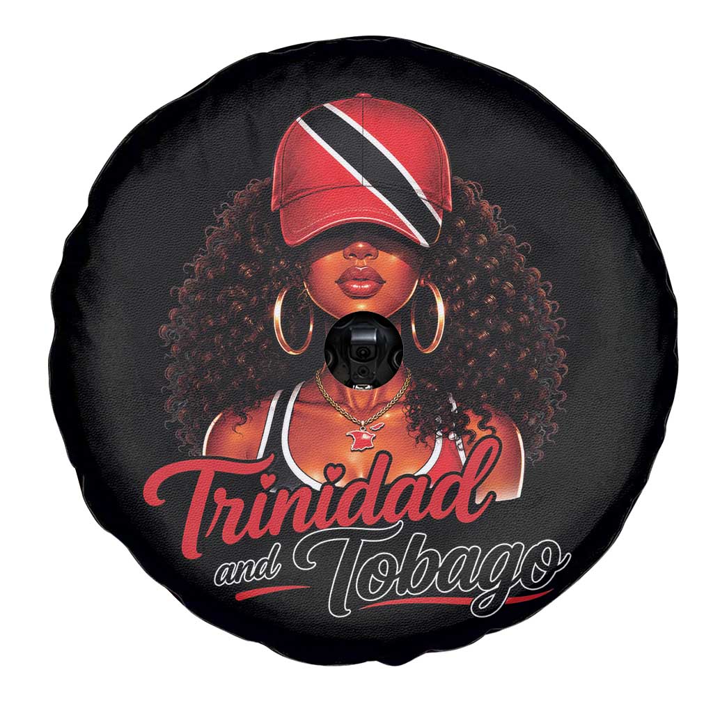 Trinidad and Tobago Afro Girl Spare Tire Cover Trini Black Queen Caribbean Pride Heritage Gift