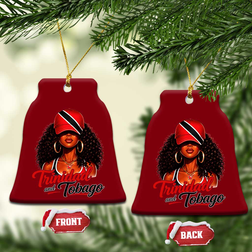 Trinidad and Tobago Afro Girl Ceramic Ornament Trini Black Queen Caribbean Pride Heritage Gift