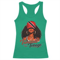 Trinidad and Tobago Afro Girl Racerback Tank Top Trini Black Queen Caribbean Pride Heritage Gift