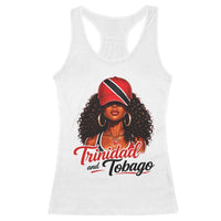 Trinidad and Tobago Afro Girl Racerback Tank Top Trini Black Queen Caribbean Pride Heritage Gift