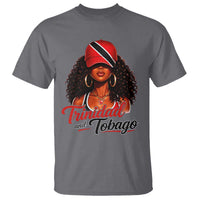 Trinidad and Tobago Afro Girl T Shirt Trini Black Queen Caribbean Pride Heritage Gift