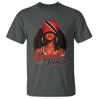 Trinidad and Tobago Afro Girl T Shirt Trini Black Queen Caribbean Pride Heritage Gift