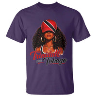 Trinidad and Tobago Afro Girl T Shirt Trini Black Queen Caribbean Pride Heritage Gift